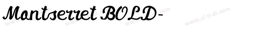 Montserret BOLD字体转换